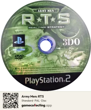 Army Men: RTS PlayStation 2, PAL disc