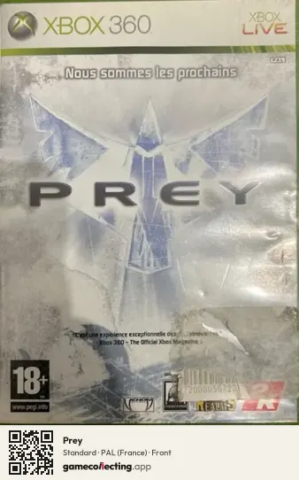 Prey Xbox 360, France box front