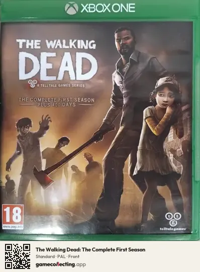 The Walking Dead: The Complete First Season Xbox One, PAL box front