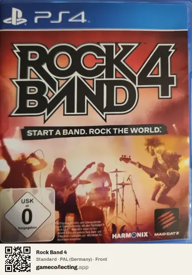 Rock Band 4 PlayStation 4, Germany box front