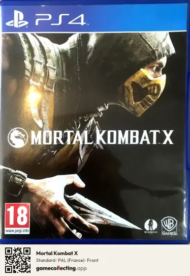Mortal Kombat X PlayStation 4, France box front