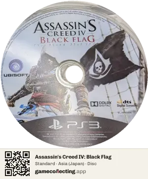 Assassin's Creed IV: Black Flag PlayStation 3, Asia disc