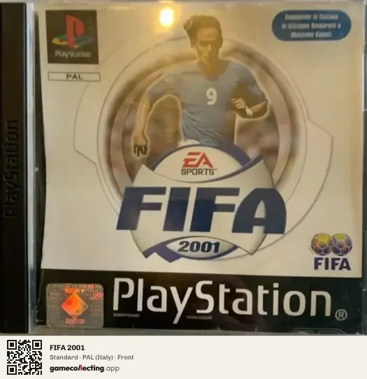 FIFA 2001 PlayStation, Italy box front