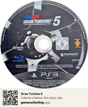 Gran Turismo 5 PlayStation 3, PAL disc