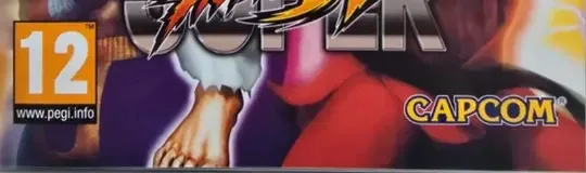 Super Street Fighter IV, the PEGI square on its front