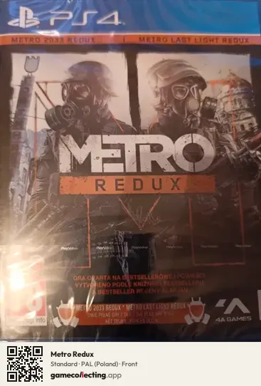 Metro Redux PlayStation 4, Poland box front