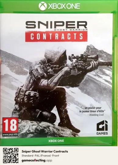 Sniper Ghost Warrior Contracts Xbox One, France box front