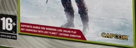 Lost Planet: Extreme Condition, the PEGI square on its front