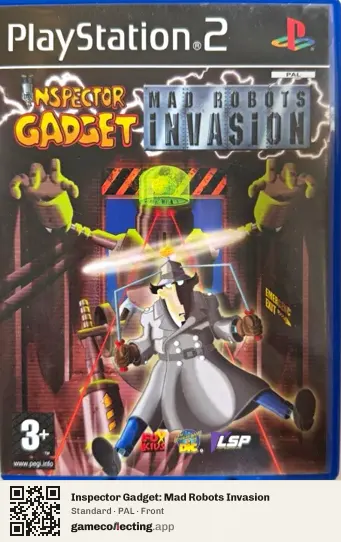 Inspector Gadget: Mad Robots Invasion PlayStation 2, PAL box front