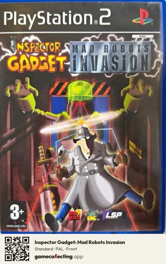 Inspector Gadget: Mad Robots Invasion PlayStation 2, PAL box front