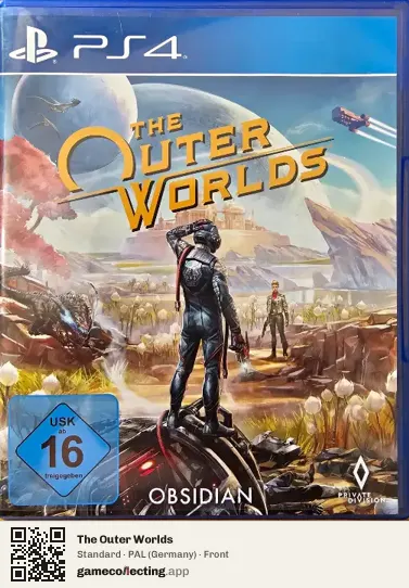 The Outer Worlds PlayStation 4, Germany box front