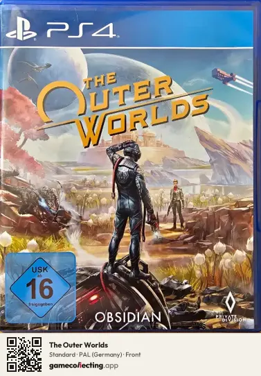 The Outer Worlds PlayStation 4, Germany box front