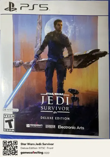 Star Wars Jedi: Survivor PlayStation 5, NTSC box front