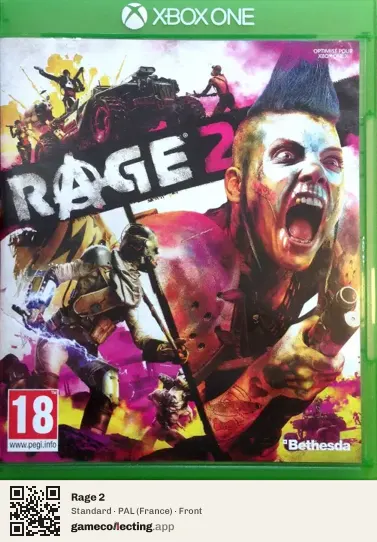 Rage 2 Xbox One, France box front