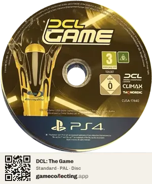 DCL: The Game PlayStation 4, PAL disc