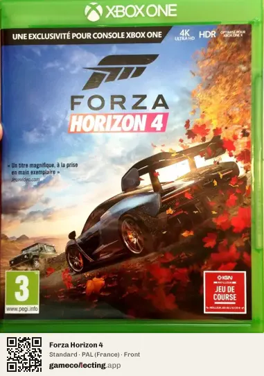 Forza Horizon 4 Xbox One, France box front