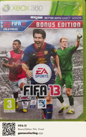 FIFA 13 Xbox 360, PAL box front