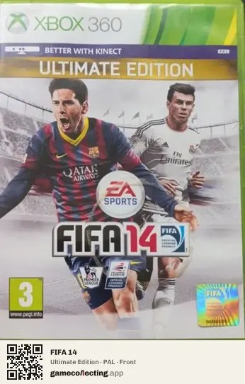 FIFA 14 Xbox 360, PAL box front