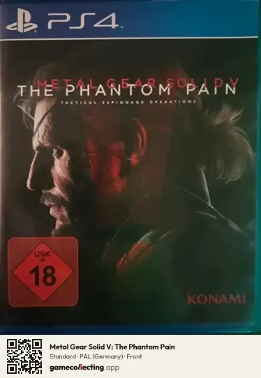 Metal Gear Solid V: The Phantom Pain PlayStation 4, Germany box front