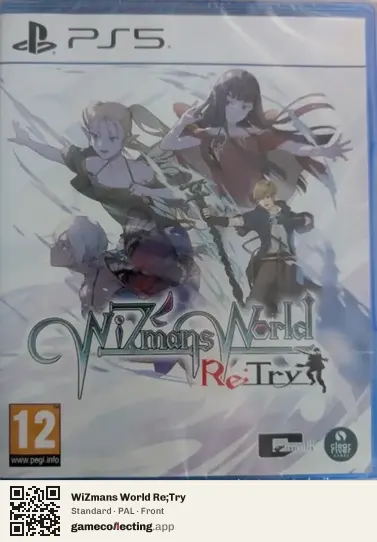 WiZmans World Re;Try PlayStation 5, PAL box front