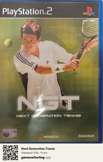 Next Generation Tennis PlayStation 2, PAL box front