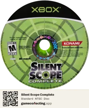Silent Scope Complete Xbox, NTSC disc