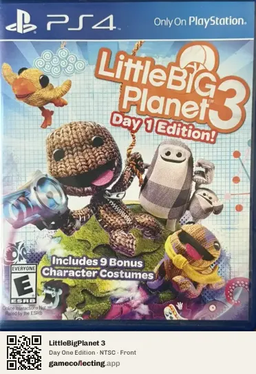 LittleBigPlanet 3 PlayStation 4, NTSC box front
