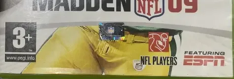 Madden NFL 09, the PEGI square on its front