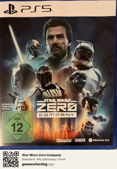 Star Wars Zero Company PlayStation 5, Germany box front