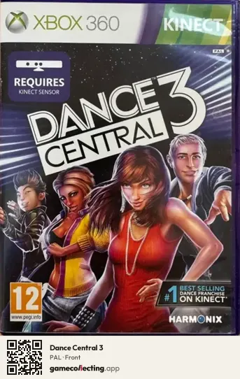 Dance Central 3 Xbox 360, PAL box front