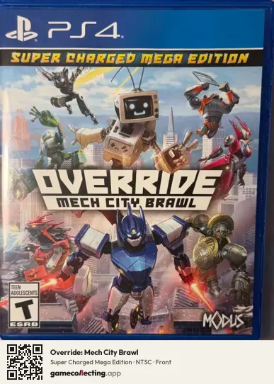 Override: Mech City Brawl PlayStation 4, NTSC box front