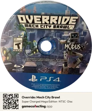 Override: Mech City Brawl PlayStation 4, NTSC disc
