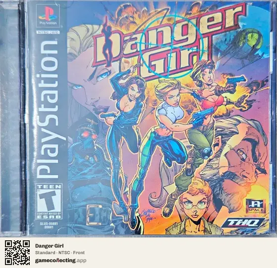 Danger Girl PlayStation, NTSC box front