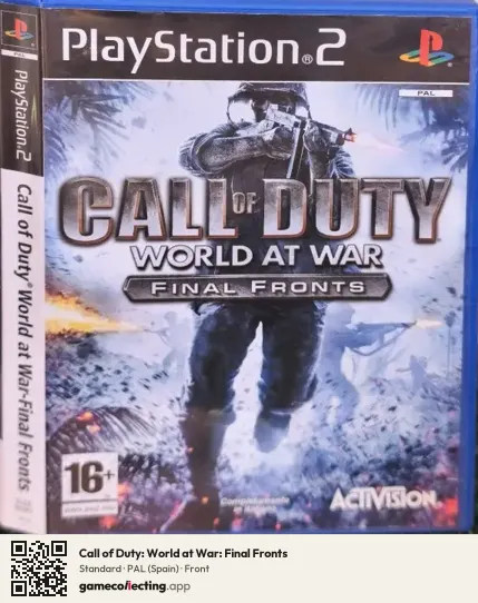Call of Duty: World at War: Final Fronts PlayStation 2, Spain box front