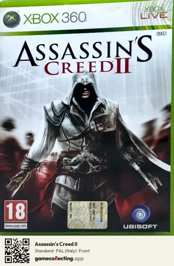 Assassin's Creed II Xbox 360, Italy box front