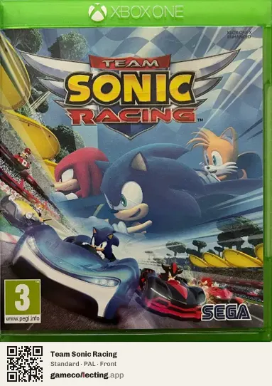 Team Sonic Racing Xbox One, PAL box front
