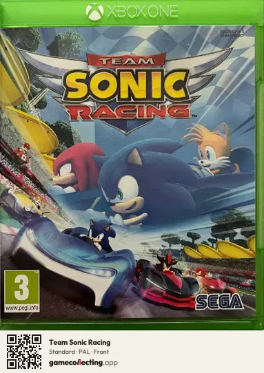 Team Sonic Racing Xbox One, PAL box front