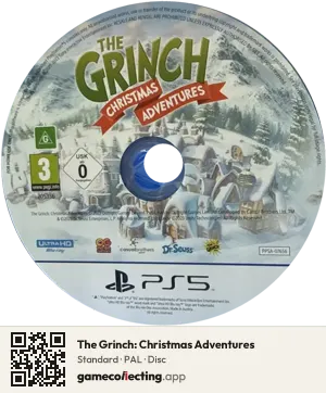 The Grinch: Christmas Adventures PlayStation 5, PAL disc