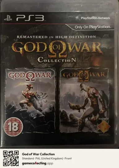 God of War Collection PlayStation 3, United Kingdom box front