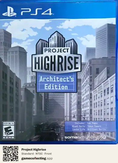 Project Highrise PlayStation 4, NTSC box front