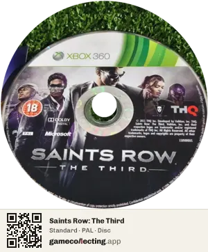 Saints Row: The Third Xbox 360, PAL disc
