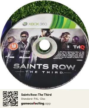 Saints Row: The Third Xbox 360, PAL disc