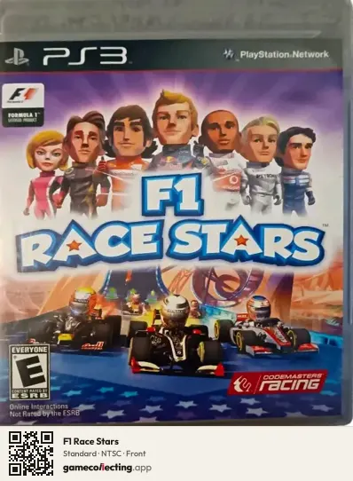F1 Race Stars PlayStation 3, NTSC box front