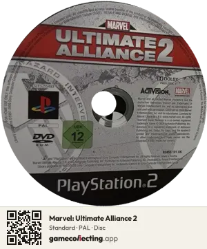 Marvel: Ultimate Alliance 2 PlayStation 2, PAL disc