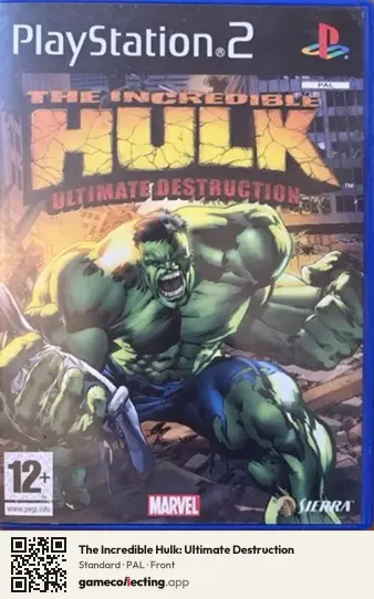 The Incredible Hulk: Ultimate Destruction PlayStation 2, PAL box front