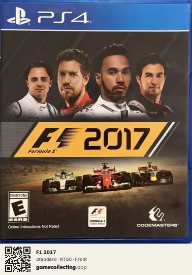 F1 2017 PlayStation 4, NTSC box front