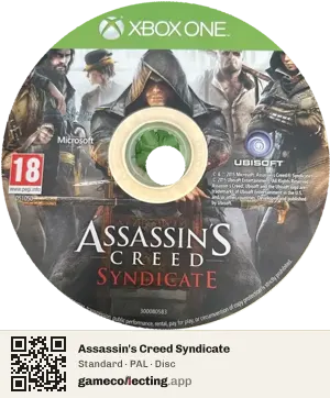 Assassin's Creed Syndicate Xbox One, PAL disc