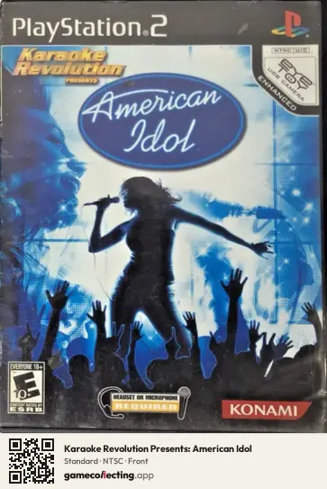 Karaoke Revolution Presents: American Idol PlayStation 2, NTSC box front