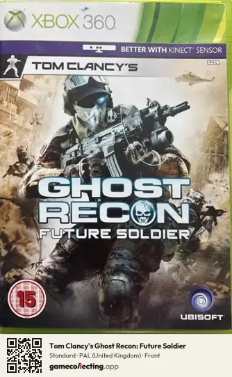 Tom Clancy's Ghost Recon: Future Soldier Xbox 360, United Kingdom box front