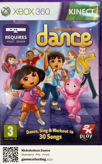 Nickelodeon Dance Xbox 360, PAL box front